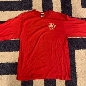 RARE Los Angeles Summer Olympics USA Red LS Shirt 1984 Levi's LA 2028 Vintage
